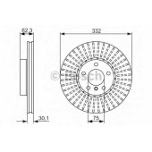 Тормозной диск BOSCH 0 986 479 624
