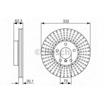 Тормозной диск BOSCH 0 986 479 624