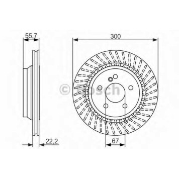 Тормозной диск BOSCH 0 986 479 655