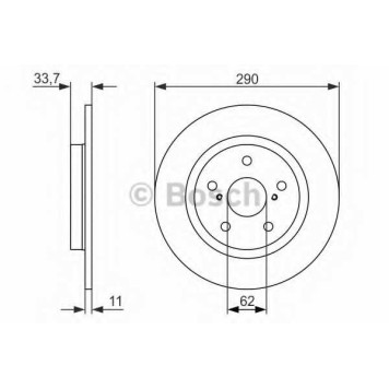 Тормозной диск BOSCH 0 986 479 656