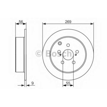 Тормозной диск BOSCH 0 986 479 658