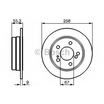 Тормозной диск BOSCH 0 986 478 188