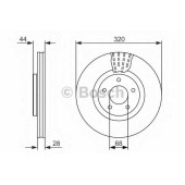 Тормозной диск BOSCH 0 986 479 679