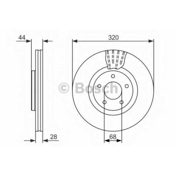Тормозной диск BOSCH 0 986 479 679