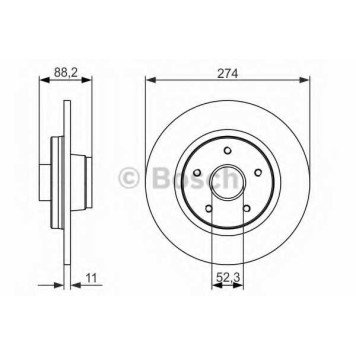 Тормозной диск BOSCH 0 986 479 695