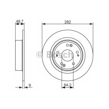 Тормозной диск BOSCH 0 986 479 738