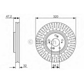 Тормозной диск BOSCH 0 986 479 741