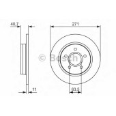 Тормозной диск BOSCH 0 986 479 763