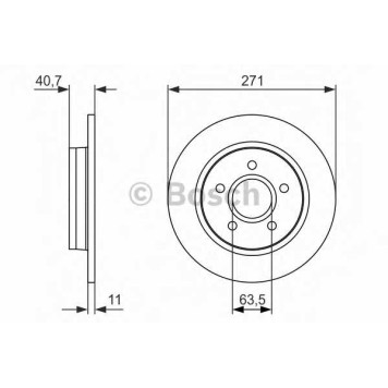 Тормозной диск BOSCH 0 986 479 763