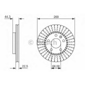 Тормозной диск BOSCH 0 986 479 779