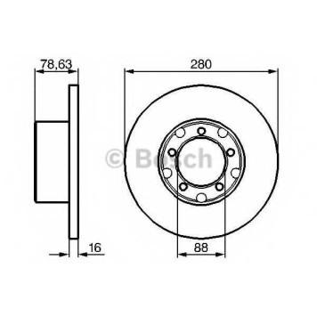 Тормозной диск BOSCH 0 986 478 201