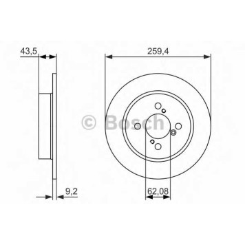 Тормозной диск BOSCH 0 986 479 792