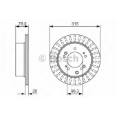 Тормозной диск BOSCH 0 986 479 793