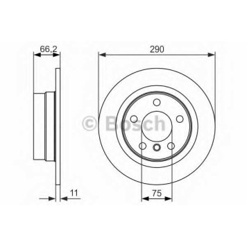 Тормозной диск BOSCH 0 986 479 043