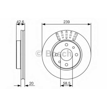 Тормозной диск BOSCH 0 986 479 082