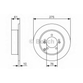 Тормозной диск BOSCH 0 986 479 525