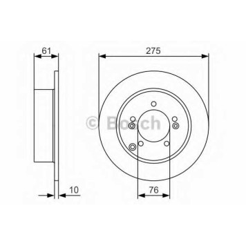 Тормозной диск BOSCH 0 986 479 525