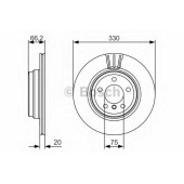 Тормозной диск BOSCH 0 986 479 622