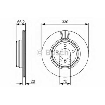 Тормозной диск BOSCH 0 986 479 622