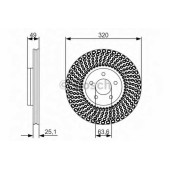 Тормозной диск BOSCH 0 986 479 660