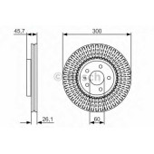 Тормозной диск BOSCH 0 986 479 666