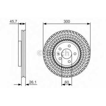 Тормозной диск BOSCH 0 986 479 666
