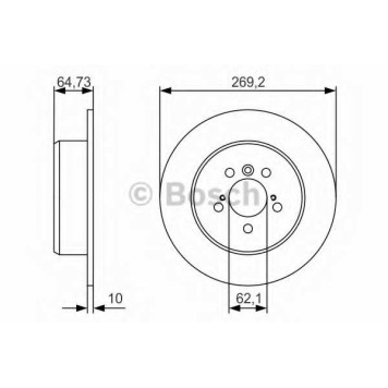 Тормозной диск BOSCH 0 986 479 R00