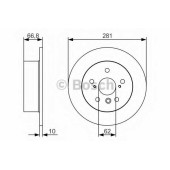 Тормозной диск BOSCH 0 986 479 R06