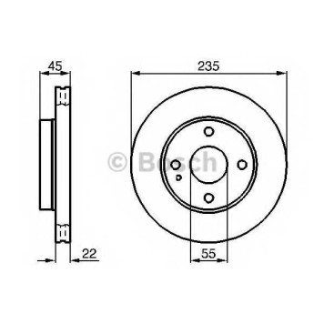 Тормозной диск BOSCH 0 986 478 219