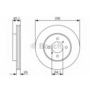 Тормозной диск BOSCH 0 986 479 R51