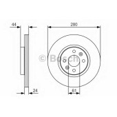 Тормозной диск BOSCH 0 986 479 R67