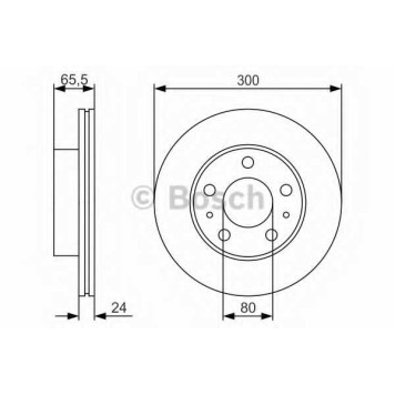Тормозной диск BOSCH 0 986 479 R86