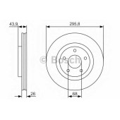 Тормозной диск BOSCH 0 986 479 R89