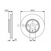 Тормозной диск BOSCH 0 986 479 R93