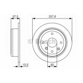 Тормозной диск BOSCH 0 986 479 S08