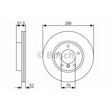 Тормозной диск BOSCH 0 986 479 S10
