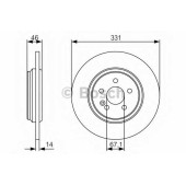Тормозной диск BOSCH 0 986 479 S12