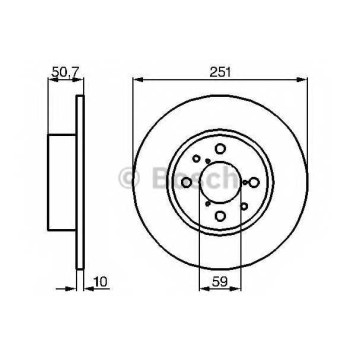 Тормозной диск BOSCH 0 986 478 238