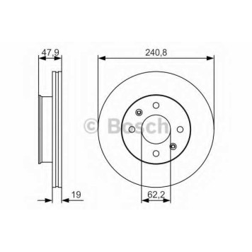 Тормозной диск BOSCH 0 986 479 S18