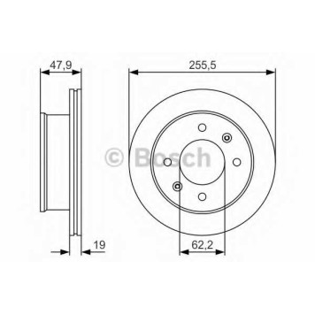 Тормозной диск BOSCH 0 986 479 S21