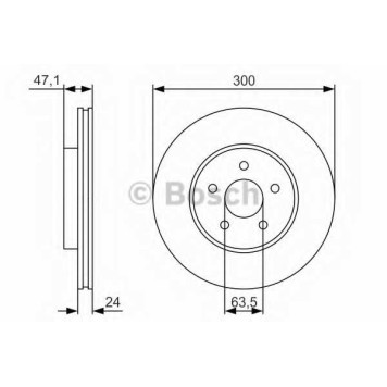 Тормозной диск BOSCH 0 986 479 S48