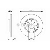 Тормозной диск BOSCH 0 986 479 S28