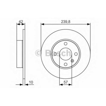 Тормозной диск BOSCH 0 986 479 S52