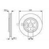 Тормозной диск BOSCH 0 986 479 S35