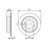 Тормозной диск BOSCH 0 986 479 S36