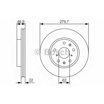 Тормозной диск BOSCH 0 986 479 S58