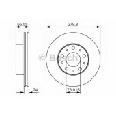 Тормозной диск BOSCH 0 986 479 S70