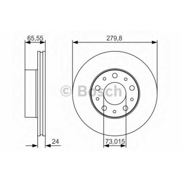 Тормозной диск BOSCH 0 986 479 S70