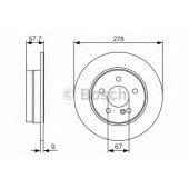 Тормозной диск BOSCH 0 986 479 S96