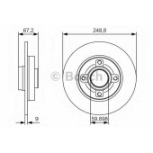 Тормозной диск BOSCH 0 986 479 S42
